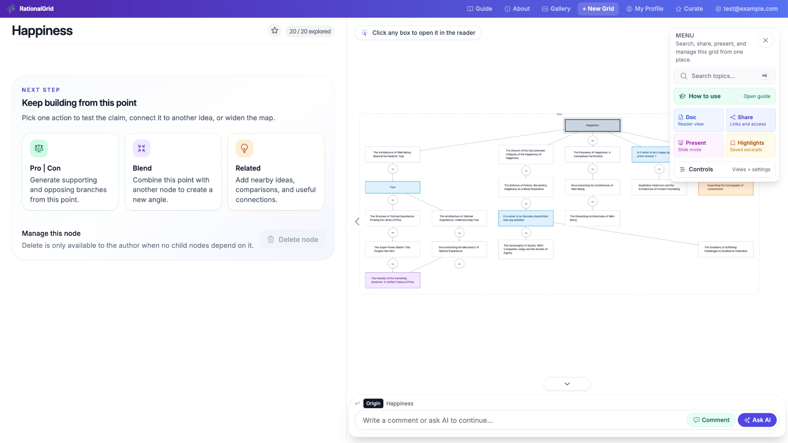 Preview of the Happiness grid workspace by TomBers44